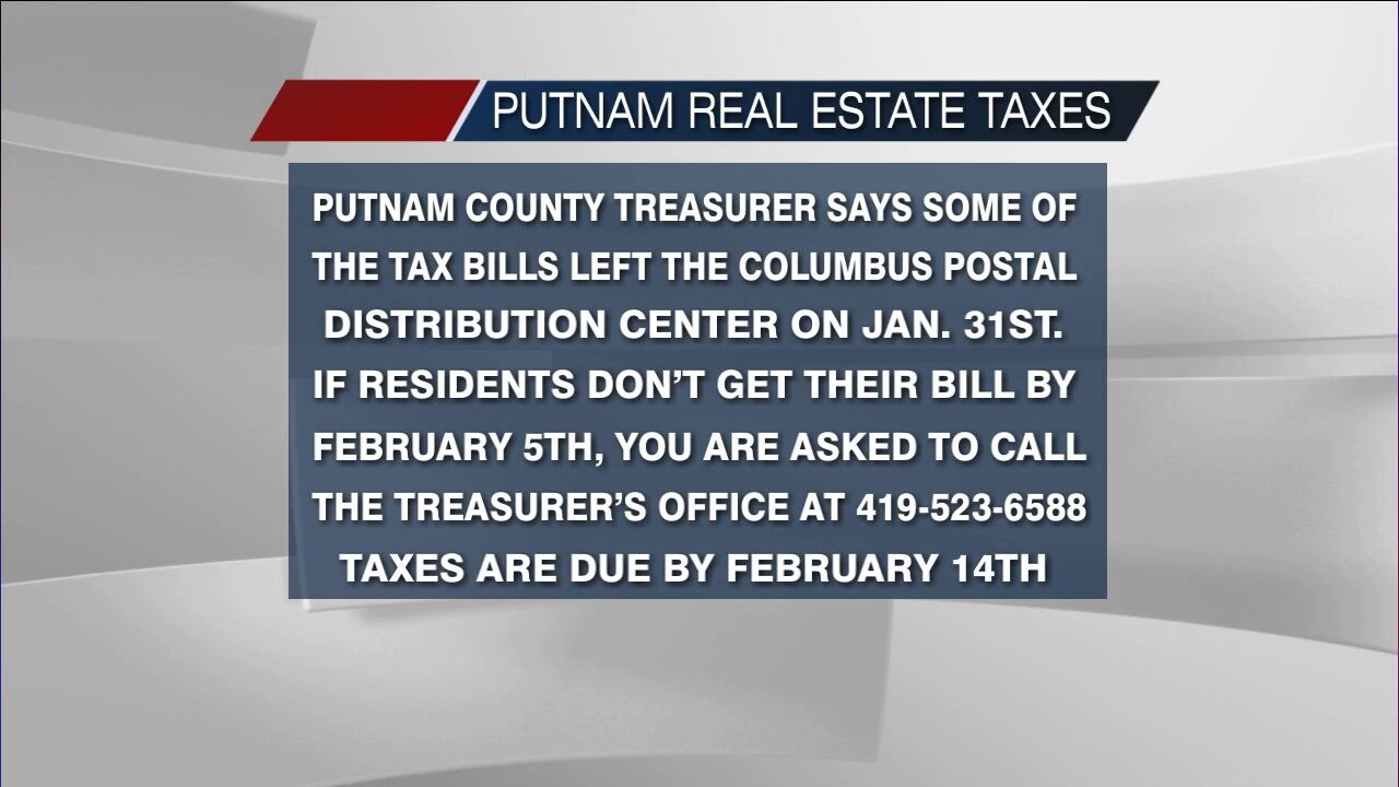 Putnam County Treasurer provides update on real estate tax bills